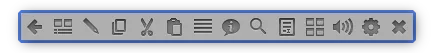 Toolbar as it behaves on Left-Click